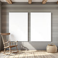 Farmhouse A3 Canvas Wall Art Mockup, Blank Template #00357 | High-Res A3 Mockup | bulkmockup Download | Commercial Use | MockupBulk