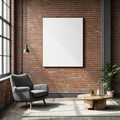 Industrial Loft A3 Canvas Wall Art Mockup, Blank Template #00320 | A3 Frame Mockup JPG | Commercial Use | Etsy POD bulkmockup | MockupBulk