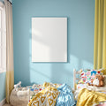Kids Room A3 Canvas Wall Art Mockup — Blank Template #00334 — A3 Mockup Template | High-Res JPG Download | bulkmockup | MockupBulk