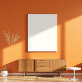 Mid-Century Modern A3 Canvas Wall Art Mockup, Blank Template #00354 | A3 Wall Art Mockup | bulkmockup JPG Template | Commercial Licence | MockupBulk
