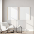 Minimalist White A3 Canvas Wall Art Mockup | Blank Template #00317 | A3 Frame Mockup JPG | Commercial Use | Etsy POD bulkmockup | MockupBulk