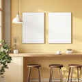 Modern Kitchen A3 Canvas Wall Art Mockup | Blank Template #00351 | High-Res A3 Mockup | bulkmockup Download | Commercial Use | MockupBulk