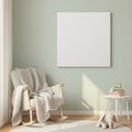 Blank Template #00332 Nursery A3 Canvas Wall Art Mockup | High-Res A3 Mockup | bulkmockup Download | Commercial Use | MockupBulk
