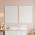 Nursery A3 Canvas Wall Art Mockup | Blank Template #00333 | bulkmockup A3 Template | JPG Instant Download | For Etsy POD | MockupBulk