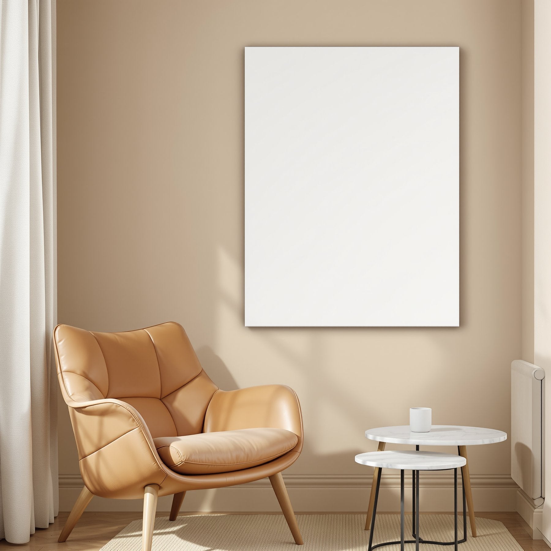 Scandinavian A3 Canvas Wall Art Mockup, Blank Template #00318 | High-Res A3 Mockup | bulkmockup Download | Commercial Use | MockupBulk