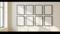 Frame Styled Room Mockup — Matte Black Frame Square 1:1 — Perspective View — #00848 | MockupBulk