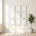 Frame Frame Display Mockup — Plain Square Frame Portrait 2:3 — Perspective View — #00862 | MockupBulk
