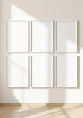 Frame Wall Art Mockup — White Frame Portrait 2:3 — Perspective View — #00867 | MockupBulk