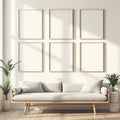 Frame Lifestyle Frame Mockup — Plain Square Frame Square 1:1 — Perspective View — #00868 | MockupBulk