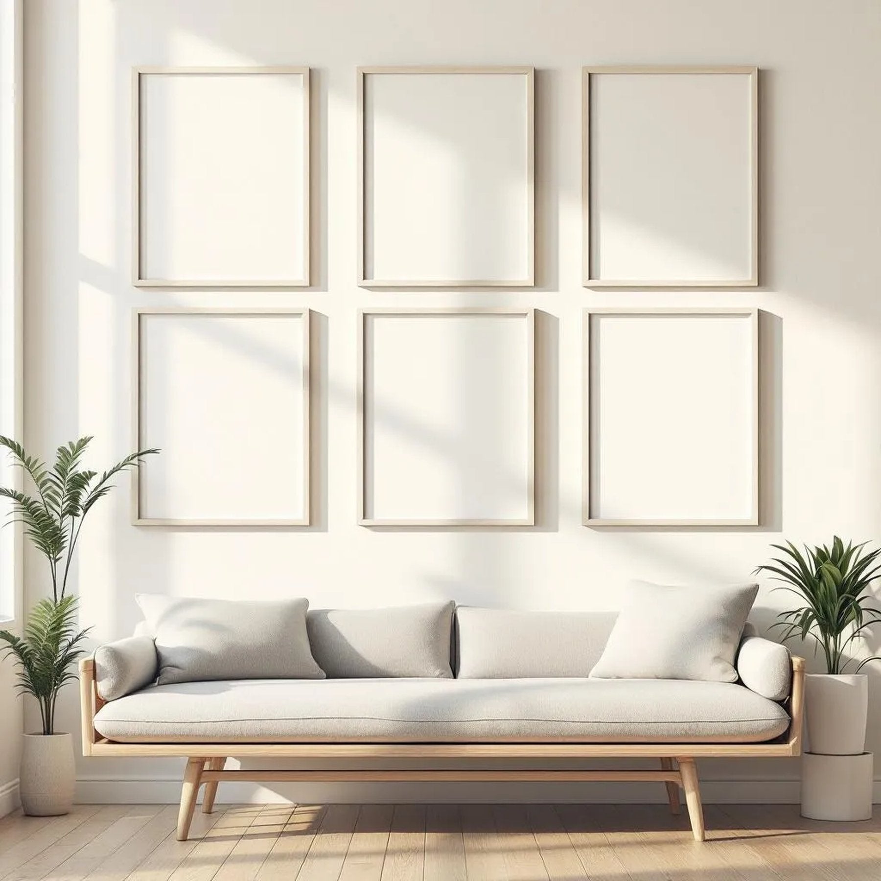 Frame Lifestyle Frame Mockup — Plain Square Frame Square 1:1 — Perspective View — #00868 | MockupBulk