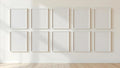 Frame Frame Display Mockup — White Frame Portrait 2:3 — Perspective View — #00872 | MockupBulk