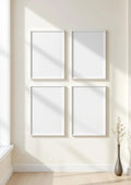 Frame Interior Frame Mockup — White Frame Portrait 2:3 — Perspective View — #00873 | MockupBulk