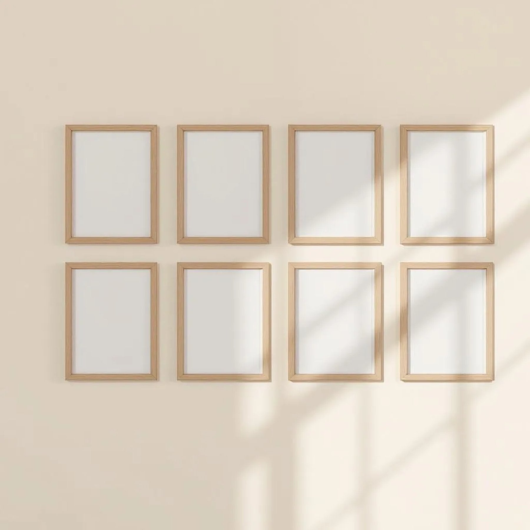 Frame High-Res Frame Mockup — Plain Square Frame Portrait 2:3 — Perspective View — #00883 | MockupBulk