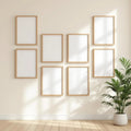 Frame Interior Frame Mockup — Plain Square Frame Landscape 11x14 — Perspective View — #00886 | MockupBulk