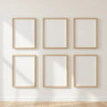 Frame Frame Display Mockup — Plain Square Frame Portrait 2:3 — Perspective View — #00892 | MockupBulk