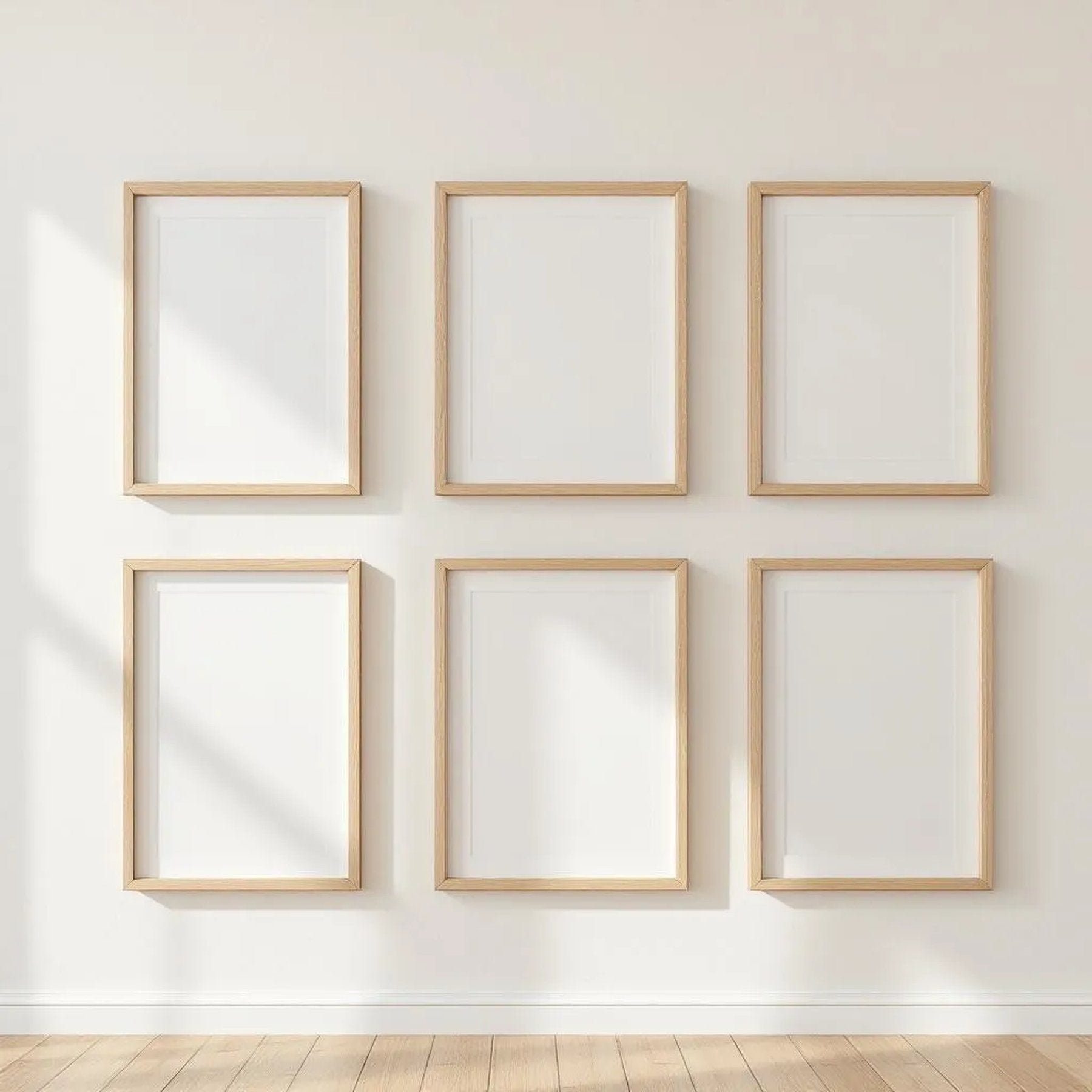 Frame Frame Display Mockup — Plain Square Frame Portrait 2:3 — Perspective View — #00892 | MockupBulk