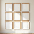 Frame Premium Interior Mockup — Plain Square Frame Portrait 2:3 — Perspective View — #00898 | MockupBulk