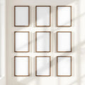 Frame Interior Frame Mockup — Plain Square Frame Portrait 4:5 — Perspective View — #00907 | MockupBulk