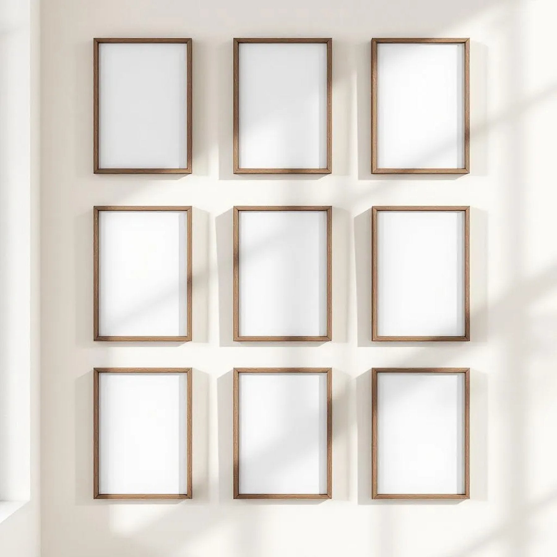 Frame Interior Frame Mockup — Plain Square Frame Portrait 4:5 — Perspective View — #00907 | MockupBulk
