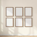Frame Lifestyle Frame Mockup — Plain Square Frame Landscape 3:4 — Perspective View — #00913 | MockupBulk