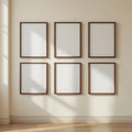Frame High-Res Frame Mockup — Plain Square Frame Portrait 2:3 — Perspective View — #00916 | MockupBulk