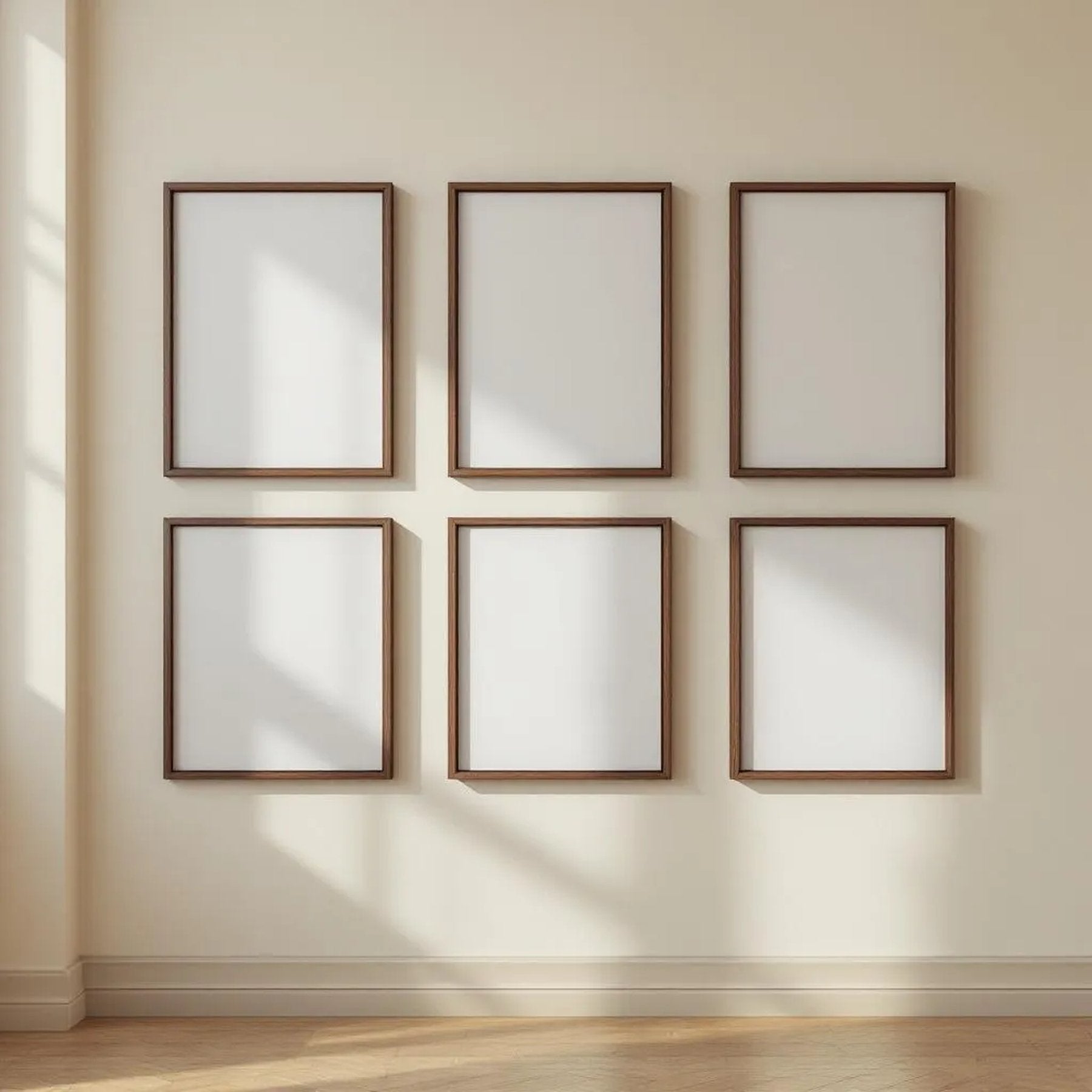 Frame High-Res Frame Mockup — Plain Square Frame Portrait 2:3 — Perspective View — #00916 | MockupBulk
