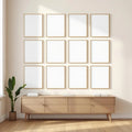 Frame Styled Room Mockup — Plain Square Frame Portrait 2:3 — Perspective View — #00937 | MockupBulk