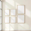 Frame Premium Interior Mockup — Plain Square Frame Square 1:1 — Perspective View — #00943 | MockupBulk