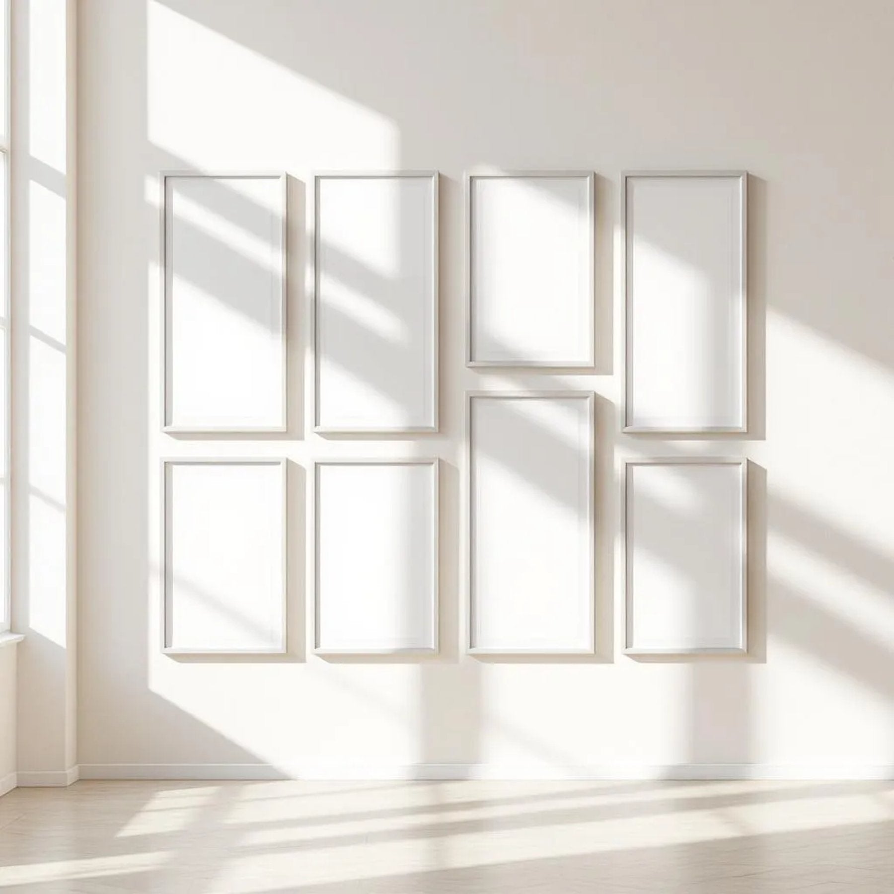 Frame Styled Room Mockup — Plain Square Frame Portrait 2:3 — Perspective View — #00949 | MockupBulk