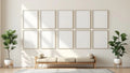 Frame Room Scene Mockup — Silver Frame Portrait 2:3 — Perspective View — #00950 | MockupBulk