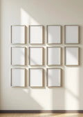 Frame Editorial Room Mockup — Silver Frame Portrait 2:3 — Perspective View — #00951 | MockupBulk