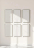 Frame Premium Interior Mockup — Silver Frame Portrait 2:3 — Perspective View — #00957 | MockupBulk