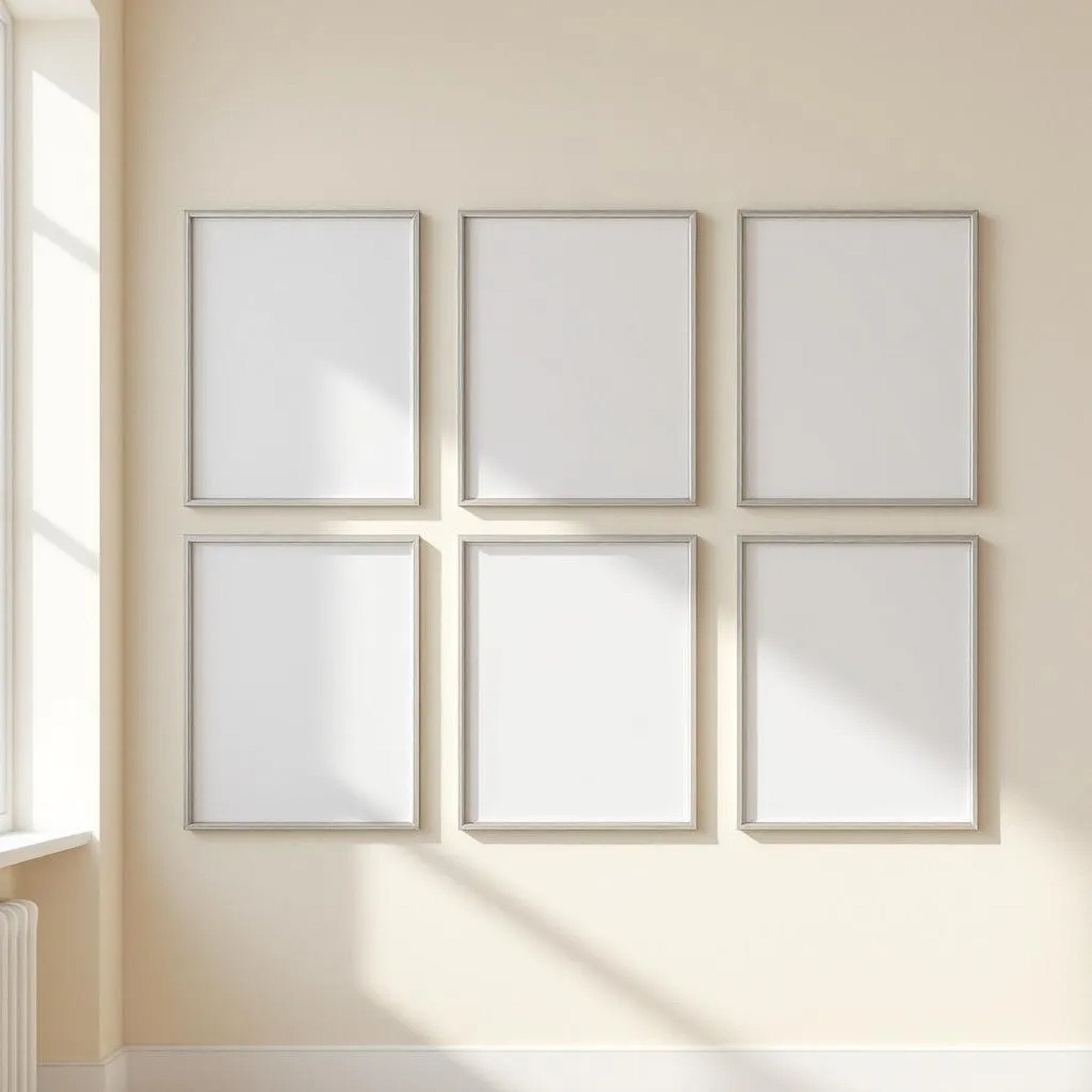 Frame Interior Frame Mockup — Plain Square Frame Square 1:1 — Perspective View — #00958 | MockupBulk