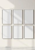 Frame Frame Display Mockup — Silver Frame A-Series (A4 / A3) — Perspective View — #00963 | MockupBulk