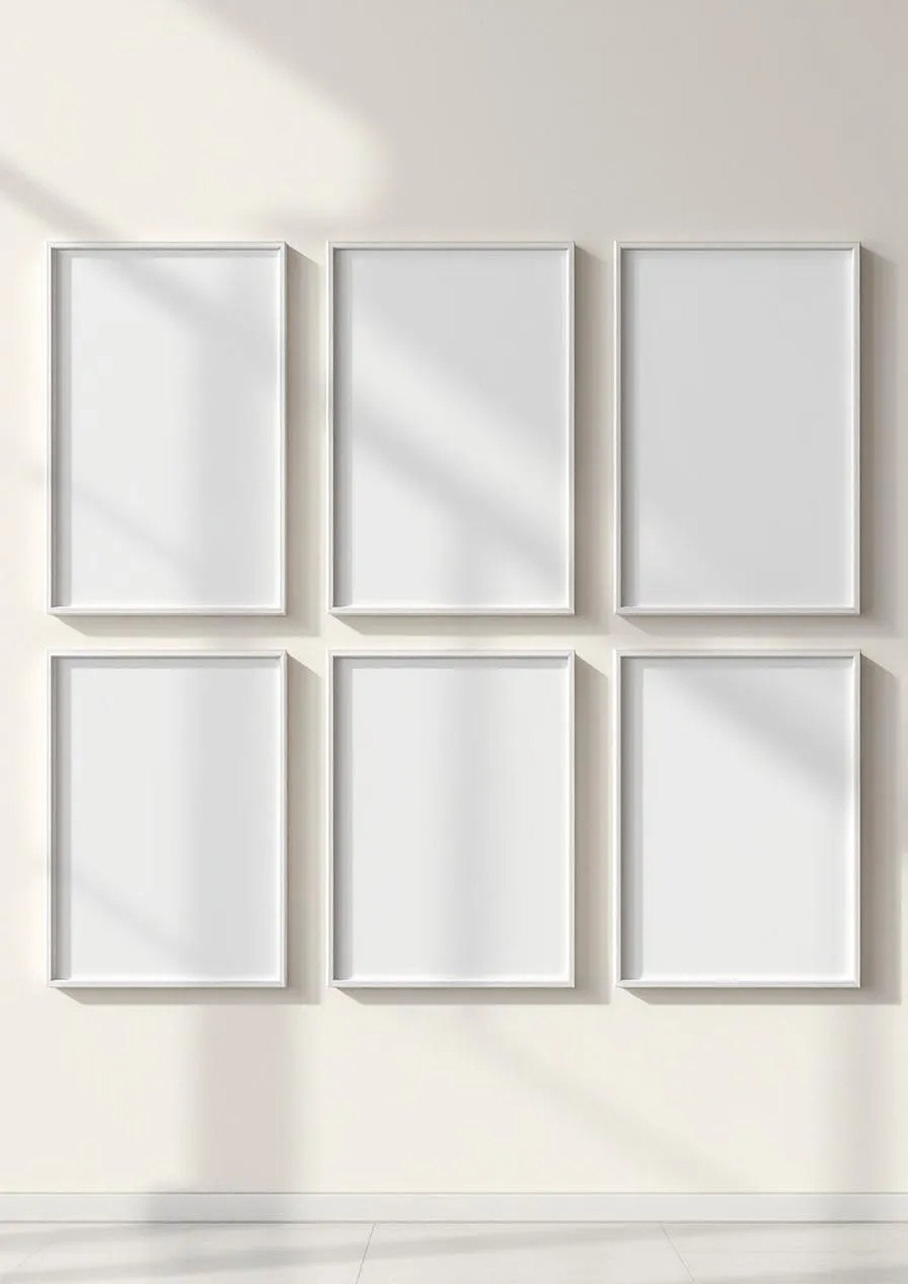 Frame Frame Display Mockup — Silver Frame A-Series (A4 / A3) — Perspective View — #00963 | MockupBulk