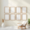 Frame Styled Room Mockup — Plain Square Frame Portrait 4:5 — Perspective View — #00970 | MockupBulk