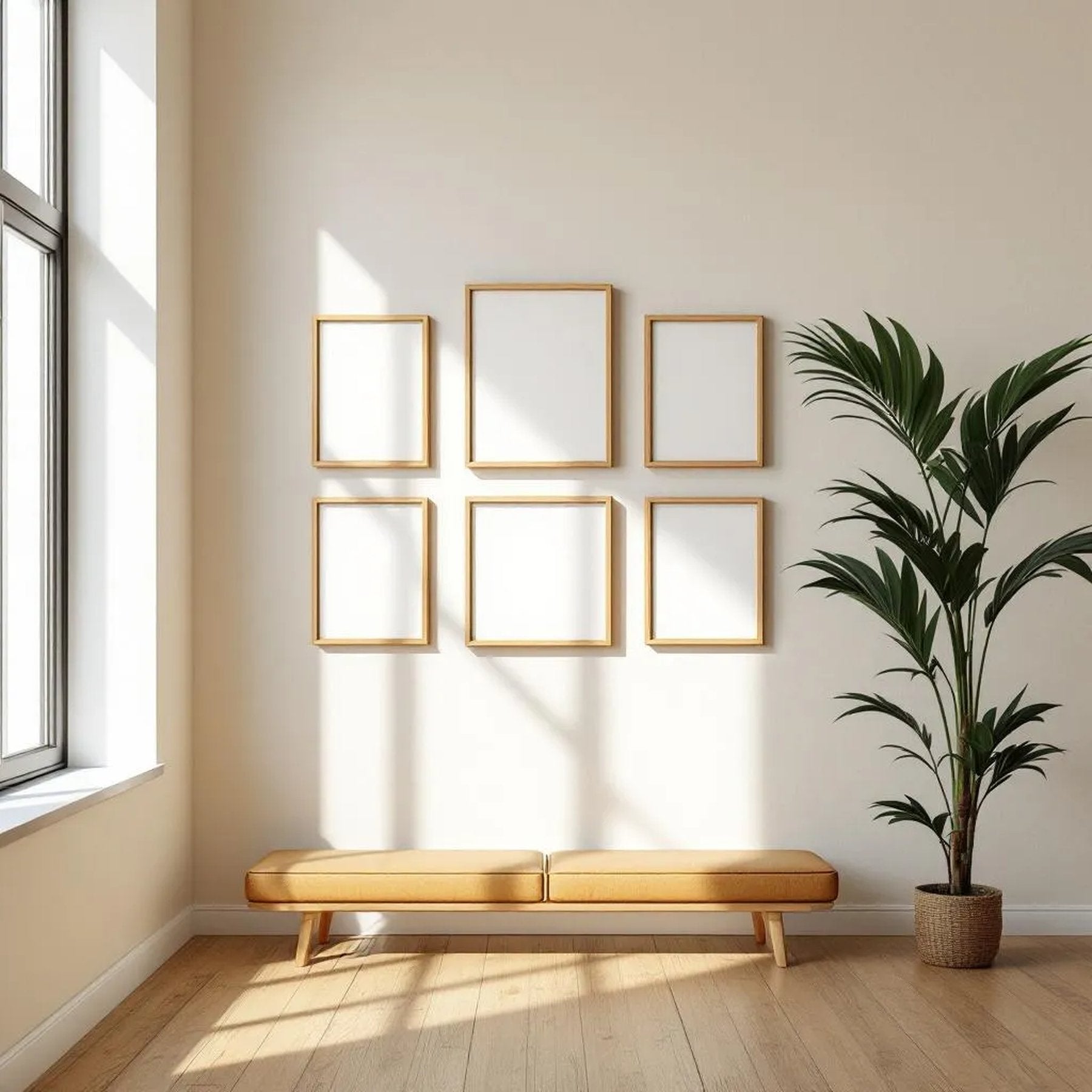 Frame High-Res Frame Mockup — Plain Square Frame Portrait 4:5 — Perspective View — #00973 | MockupBulk