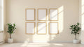 Frame Professional Frame Mockup — Raw Pine Frame Portrait 2:3 — Perspective View — #00977 | MockupBulk