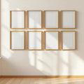 Frame High-Res Frame Mockup — Plain Square Frame Portrait 2:3 — Perspective View — #00979 | MockupBulk