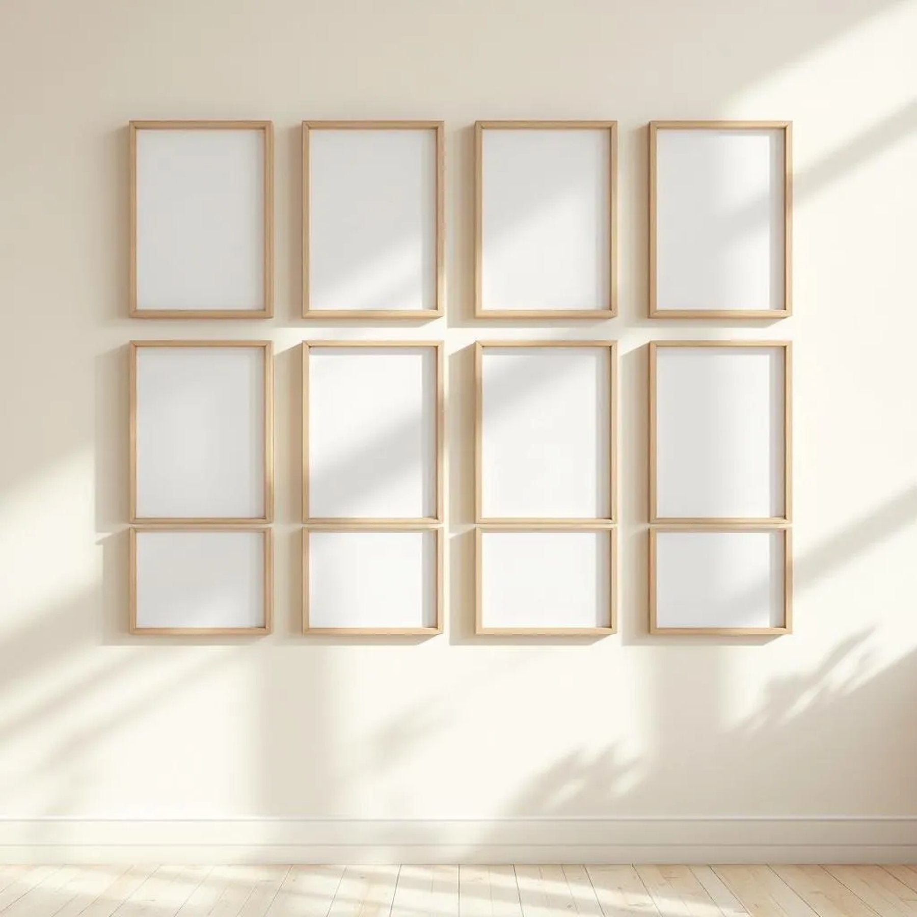 Frame Editorial Room Mockup — Plain Square Frame Portrait 2:3 — Perspective View — #00982 | MockupBulk