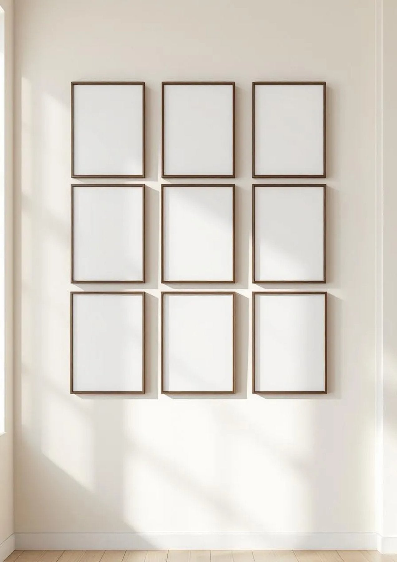 Frame Lifestyle Frame Mockup — Espresso Frame Portrait 2:3 — Perspective View — #00990 | MockupBulk