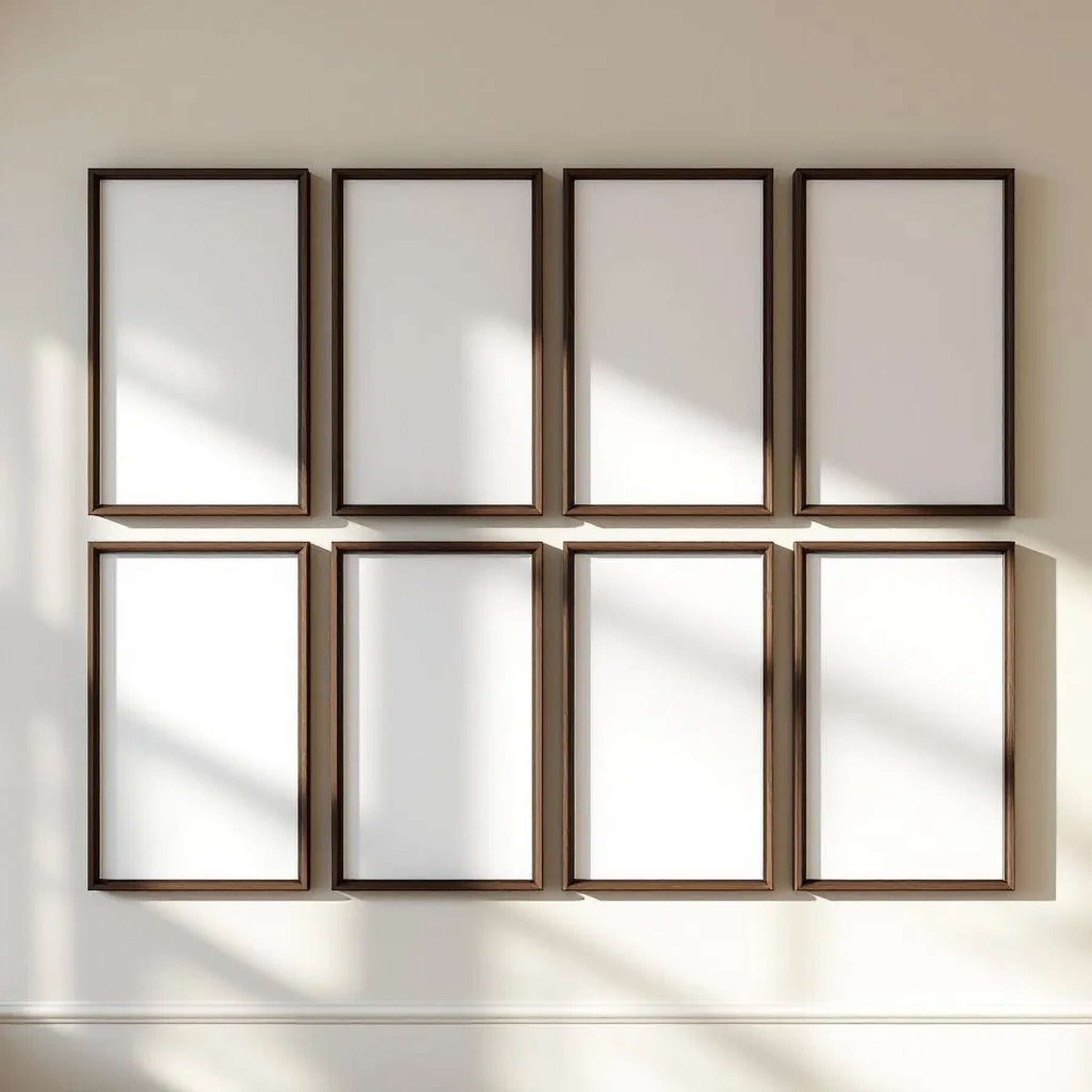 Frame Frame Display Mockup — Plain Square Frame Square 1:1 — Perspective View — #00997 | MockupBulk