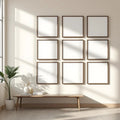 Frame High-Res Frame Mockup — Plain Square Frame Portrait 2:3 — Perspective View — #01006 | MockupBulk