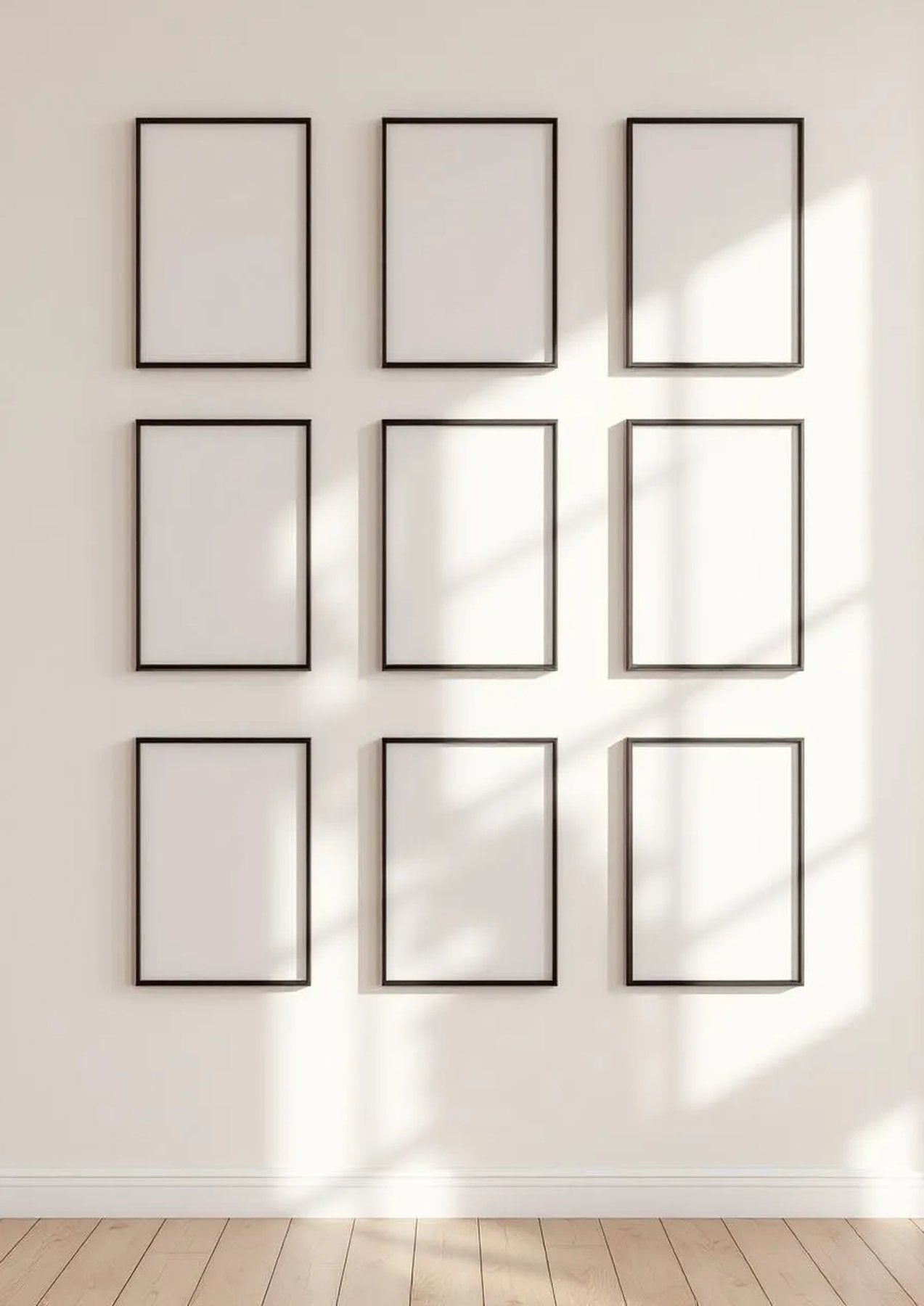 Frame Styled Room Mockup — Matte Black Frame Portrait 2:3 — Perspective View — #01011 | MockupBulk