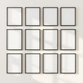 Frame Premium Interior Mockup — Plain Square Frame Square 1:1 — Perspective View — #01012 | MockupBulk