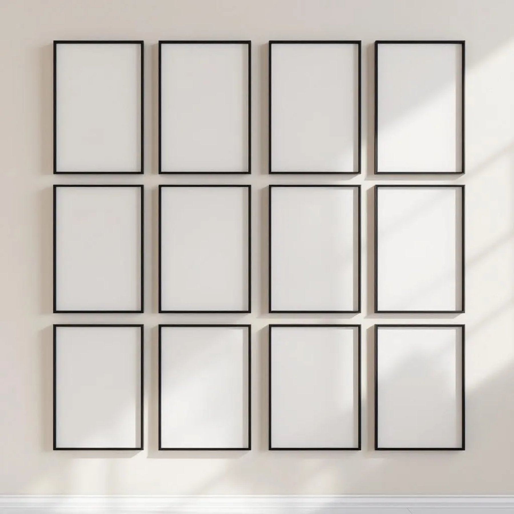 Frame Professional Frame Mockup — Plain Square Frame Square 1:1 — Perspective View — #01015 | MockupBulk