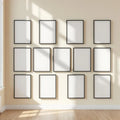 Frame Editorial Room Mockup — Plain Square Frame Portrait 2:3 — Perspective View — #01018 | MockupBulk