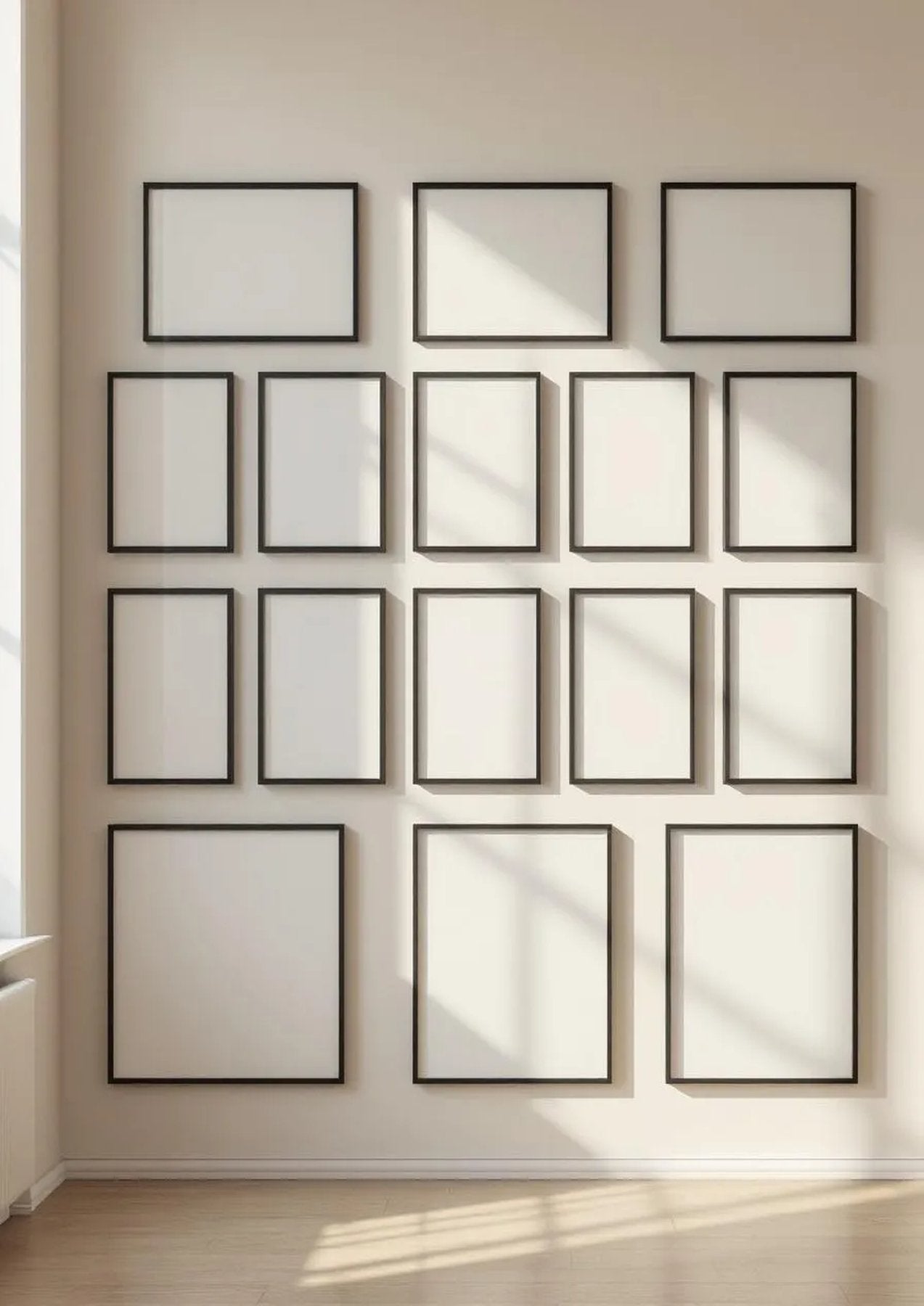 Frame Lifestyle Frame Mockup — Matte Black Frame Portrait 2:3 — Perspective View — #01020 | MockupBulk