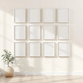 Frame Professional Frame Mockup — Plain Square Frame Portrait 2:3 — Perspective View — #01042 | MockupBulk