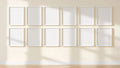 Frame Wall Art Mockup — White Frame Portrait 2:3 — Perspective View — #01043 | MockupBulk